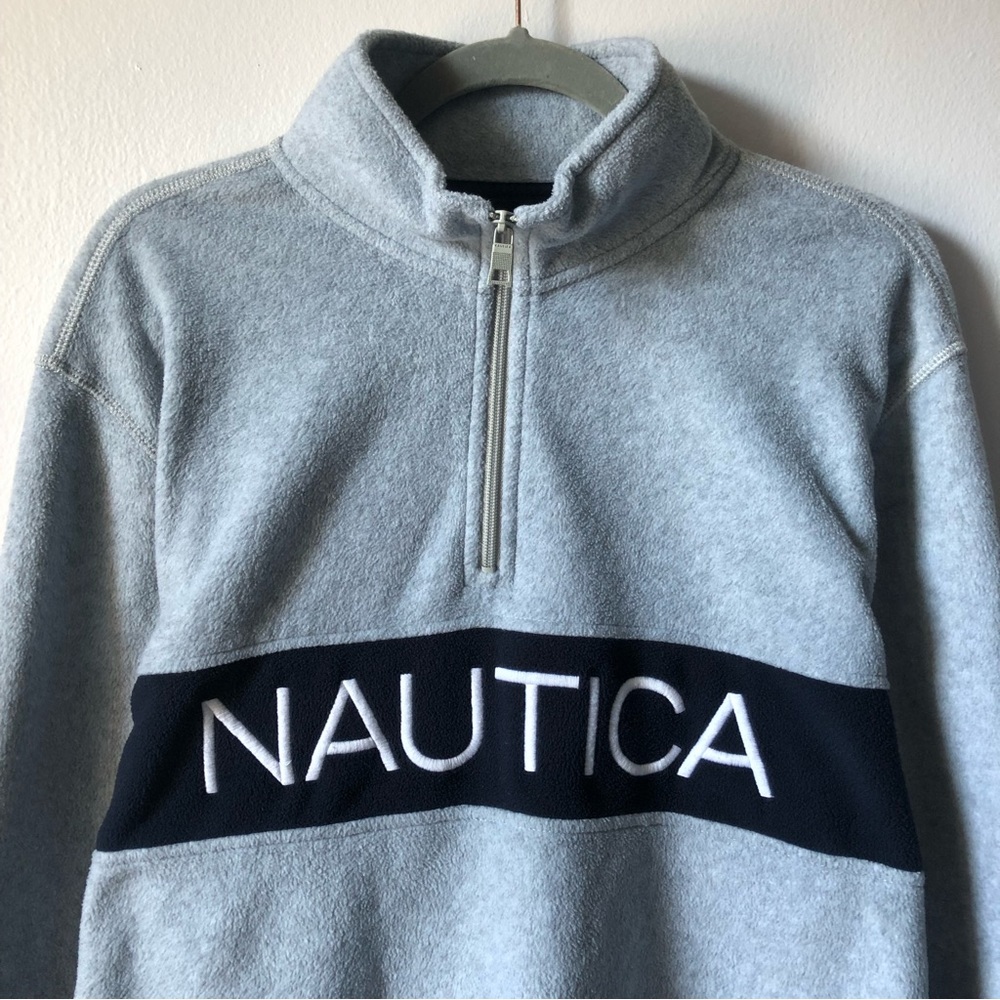 Nautical men’s fleece sweater